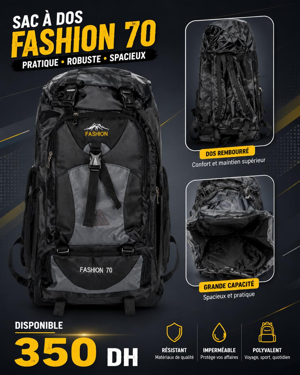Sac à dos 70L